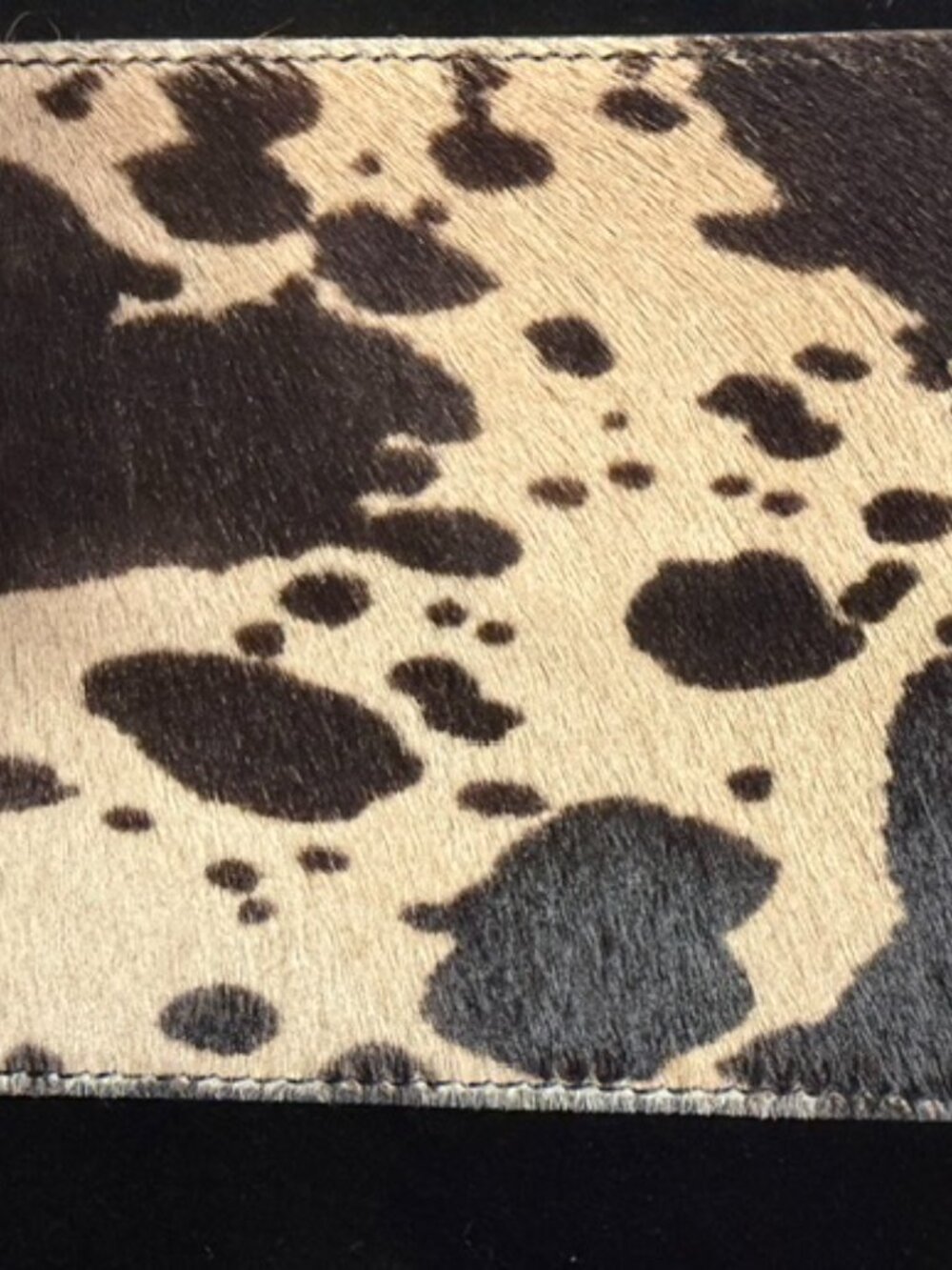 Salvatore Ferragamo Men’s Animal Print Hair Bifold Wallet Italy New No Box - Picture 6 of 6